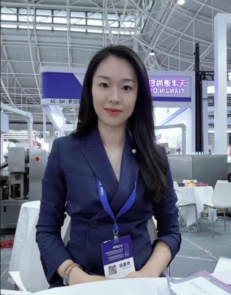 Evelyn Lin, founder of JC Packs, in the workshop